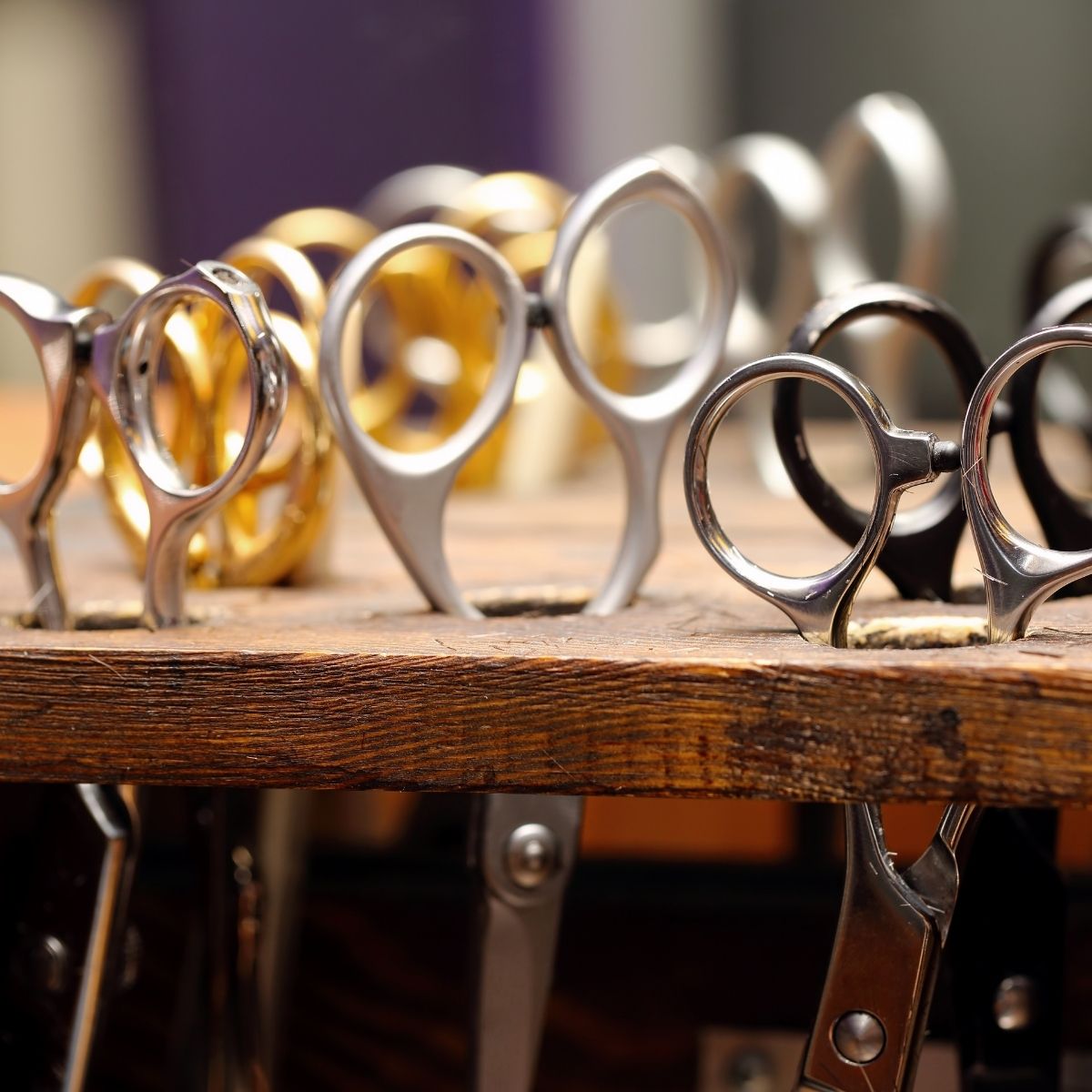 Ichiro Scissors cooling down during the manufacturing process